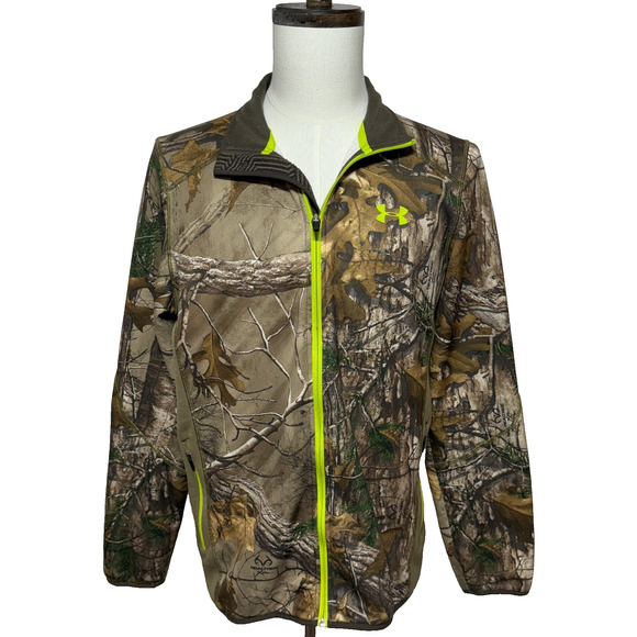 Under Armour Jacket Mens Medium Infrared Scent Control Coldgear Camo Realtree - Picture 1 of 13
